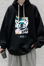 纯棉连帽卫衣男大码运动帽衫宽松薄WY2275-P35，男装卫衣，电商A040