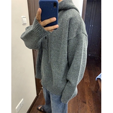 现货高品质原版质量得物抖音带帽连帽毛衣M970-特P60，男装针织衫/毛衣，星座1212