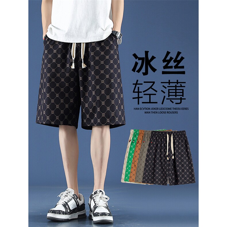 夏季新品速干五分裤时尚冰丝轻薄运动休闲裤  DK280特批17图片
