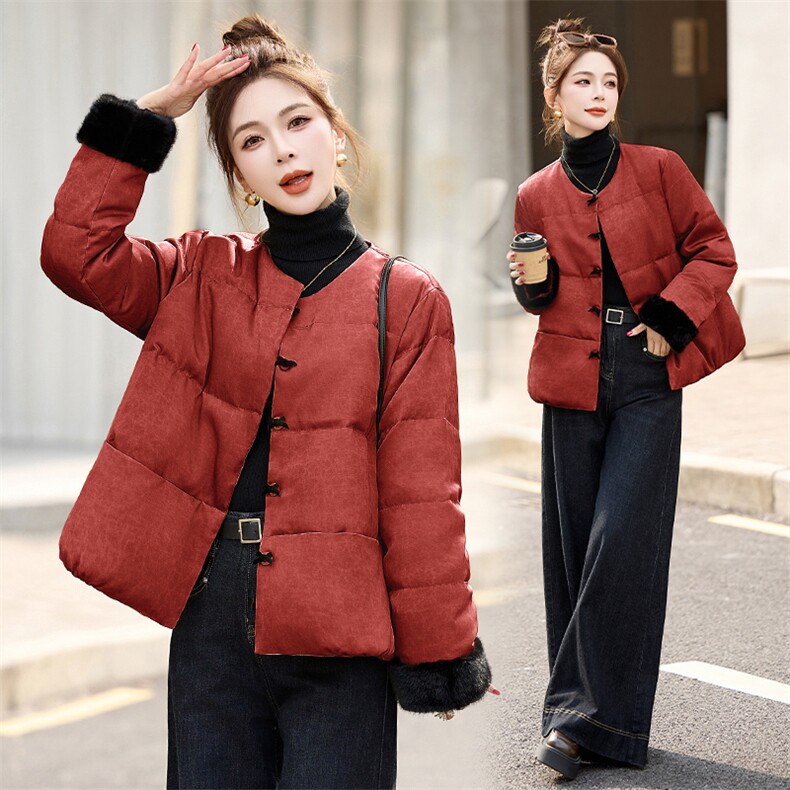 2024年冬季新款白鸭绒短款羽绒服图片
