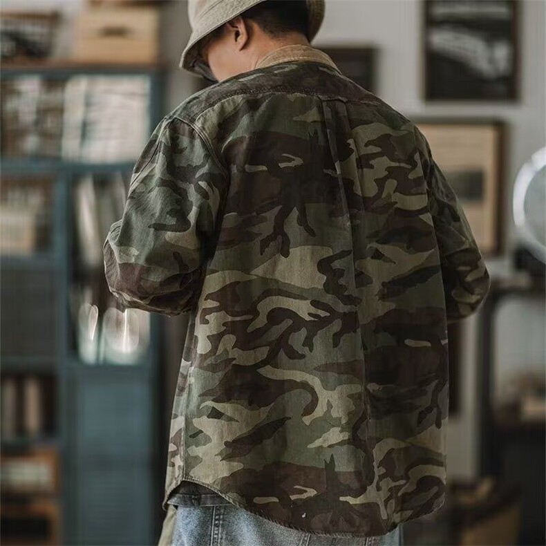 1506/Q8160/P64美式重磅复古工装外套男2026秋季宽松翻领夹克潮,男装夹克,星座1506