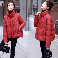 时尚潮流羽绒服女2022年冬季新款短款立领外套90白鸭绒，女装羽绒服，润尚靓点
