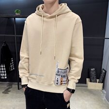 【】A003-HW3070-P50秋装新款欧派城堡印花连帽卫衣木木1，男装卫衣，电商A003