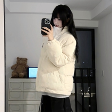 2026年秋冬季新款港风潮牌宽松百搭立领保暖棉服面包服ZM468-P95，男装棉衣，星座313A(原308A-2)