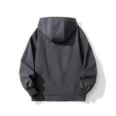 三种穿法白底双拉链机能风夹克男：聚酯纤维JK77977P85控138，男装夹克，星座227-7