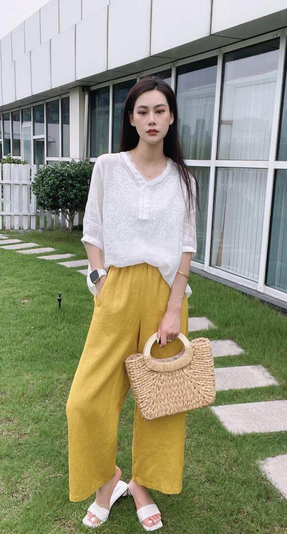 纯苎连衣裙小衫裤子裙子衬衣 时尚风 风淑女风休闲风，女装连衣裙，川哲