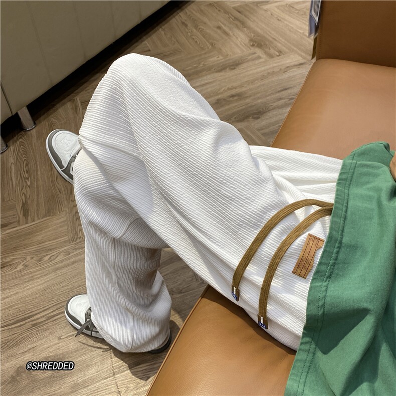 抖音品质男生夏季新款冰丝裤ins宽松休闲裤B315-K23388-特P30控58,男装休闲裤,电商B315