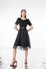 现货夏季气质女人味连衣裙，女装连衣裙，牛牛原创