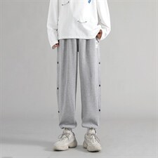 21秋季裤子男潮流时尚休闲排扣裤长裤港风潮流裤子DK15TP40，男装休闲裤，电商A086