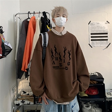 特P25控48秋冬新款男士圆领卫衣宽松休闲日常百搭上衣WQ2426，男装卫衣，电商B370