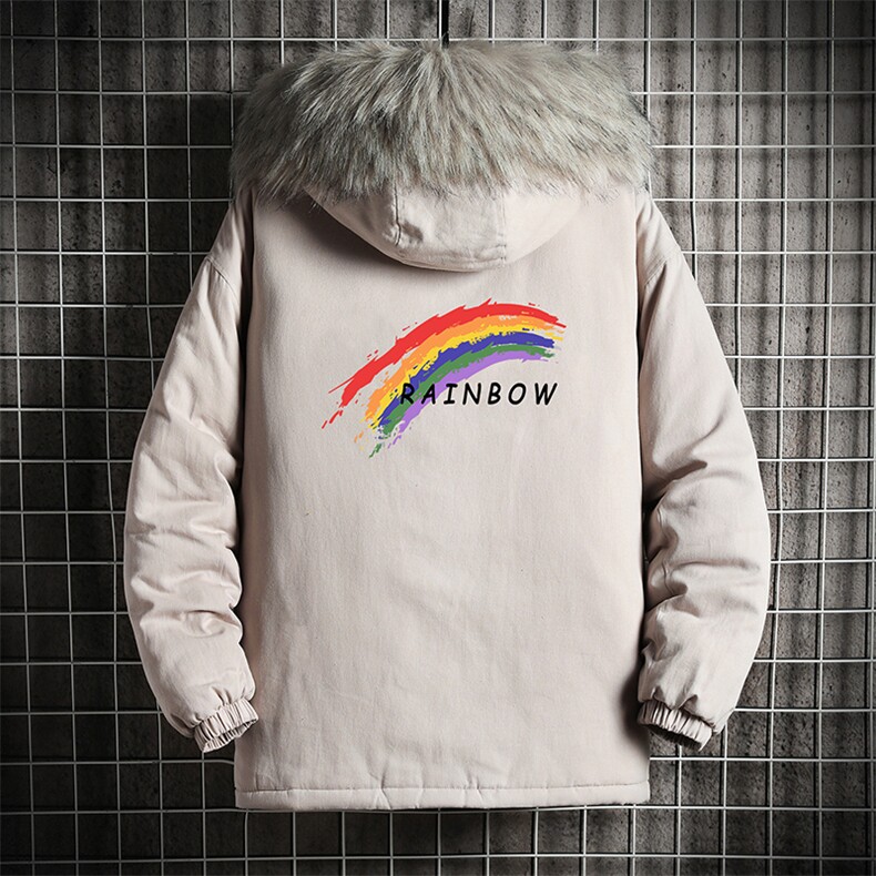 MM48064-P130冬季大毛领衣男士大码加厚袄男服网格挂拍,男装棉衣,电商A040A