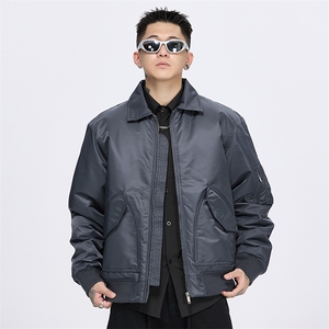 新款秋冬季潮牌宽松飞行员加厚夹克外套男 A436-980-P105148图片