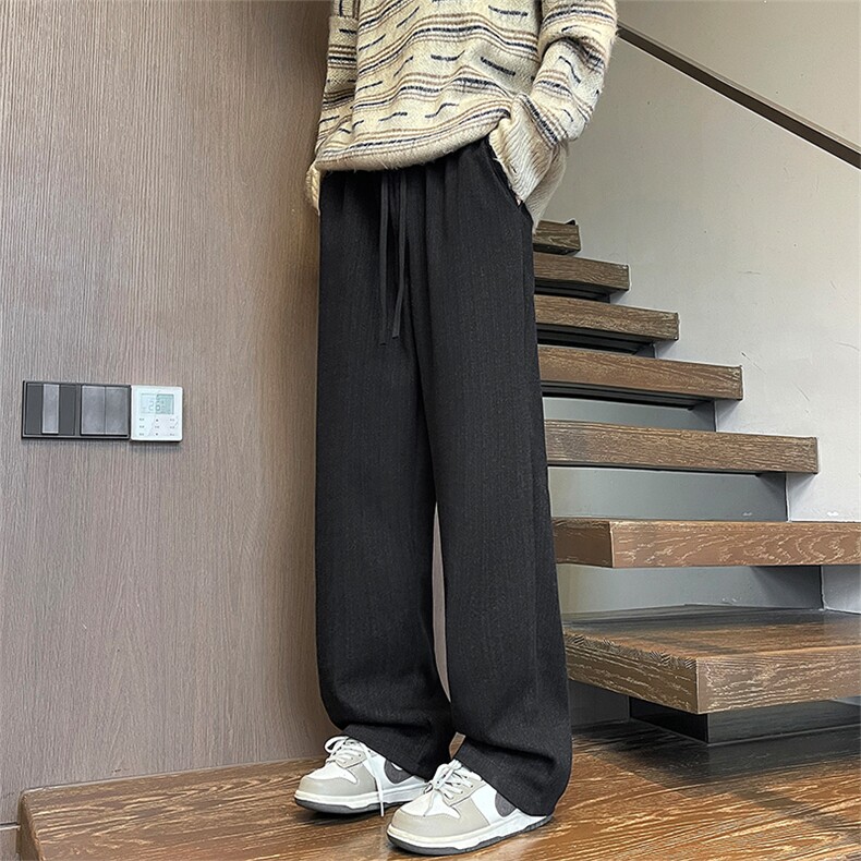 YK86115-P40加绒P46人棉%氨纶3%涤纶72%秋冬新款直筒卫裤男,男装休闲裤,电商A086-1