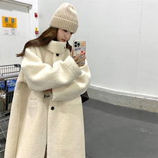 2024时尚新款皮毛一体羊羔毛大衣款号-9970-P195-K278，女装毛呢外套，浙宝305