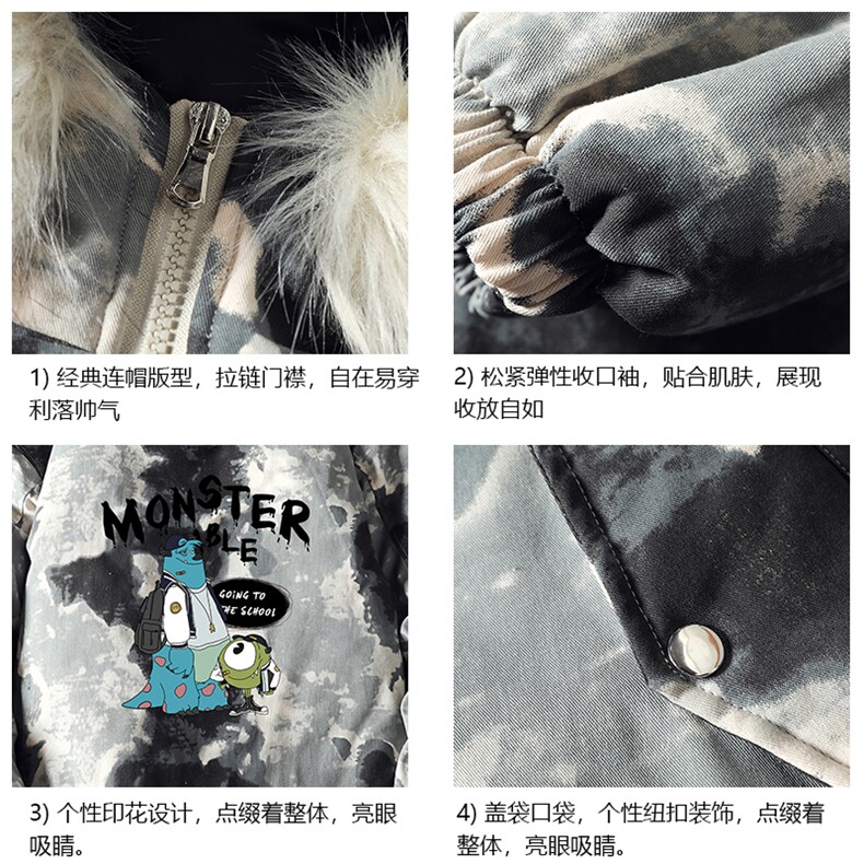 MC49074-P135日系潮衣男大码派克服男工装服外套袄,男装棉衣,电商A040A