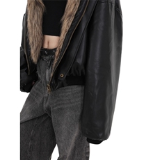 M5015-P139美式短款机车风夹克棉服女2025冬季新款座山雕，男装夹克，电商B323A