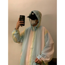 F3050/P38夏款七彩防晒衣男防晒服遮阳运动薄款外套夹克衫薄夹克，男装夹克，电商A141