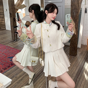 【现货爆】新中式小香风时尚套装迷你裙2C081-8067P195K268图片