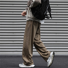 休闲裤男韩版潮流高街帅百搭三条杠2024秋冬新款ins长裤K5776-P41，男装休闲裤，星座412-3