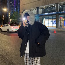 D17P138控168反光大V港风冬季连帽迷彩大码棉衣外套，男装棉衣，星座508（原C305）