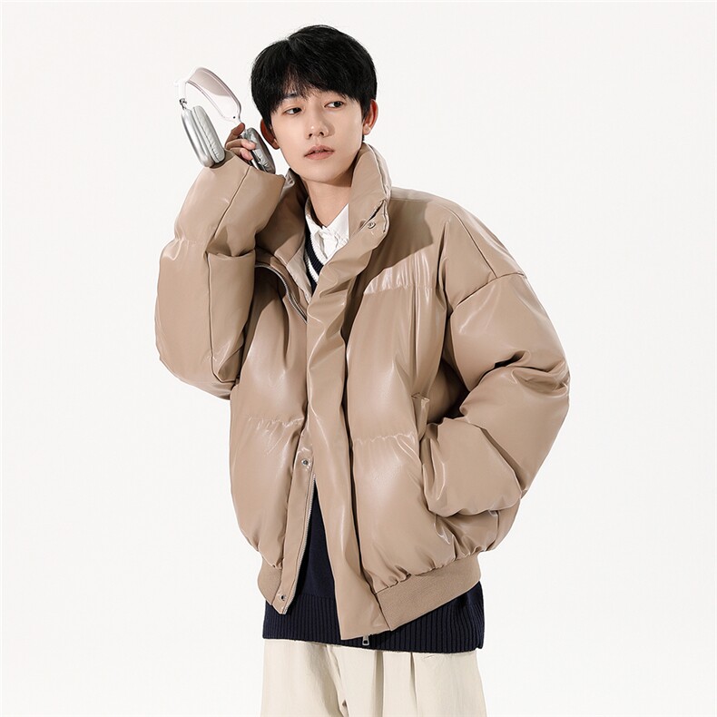 2025新款冬季立领PU皮棉服男保暖皮衣棉衣外套XZ212-QPY2421-P120,男装皮衣,星座212