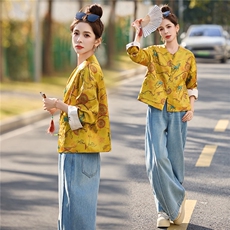 2026年新款女刺绣双面穿外套2026年春季女，女装短外套，橙子家