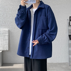 8XL-M加绒灯芯绒衬衫大码复古秋冬保暖上衣外套CS9001/P58加绒68，男装衬衫，电商B238