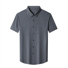 2023夏季薄款衬衫男短袖修身正装商务职业休闲男士衬衣服，男装衬衫，电商B212（原钱塘6029）