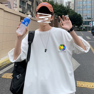 Q11101-P30春夏季七分袖t恤男大码五分袖男短袖中袖