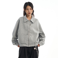 华棉450克W9875-特P85开衫短宽夹克男女秋季潮牌宽松百搭卫衣外套，男装夹克，电商D310B