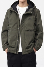 2025新款潮流痞帅连帽二合一马甲男夹克登上外套F0922-P100控199，男装夹克，电商D215