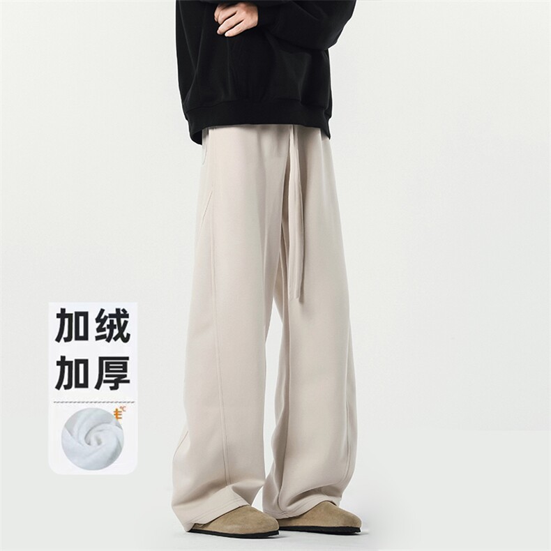 B258-K9928加绒P45控98抖音品质卫裤65%棉35%聚酯纤维,男装休闲裤,电商B258