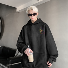 420克麂皮绒潮牌重磅连帽卫衣力推大码男XZ517A-2-JP9901-P55，男装卫衣，星座517A-2