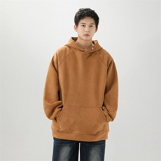 JC7456P58主推重磅麂皮绒连帽卫衣男款春季日系复古男生cleanfit，男装卫衣，星座510A-2