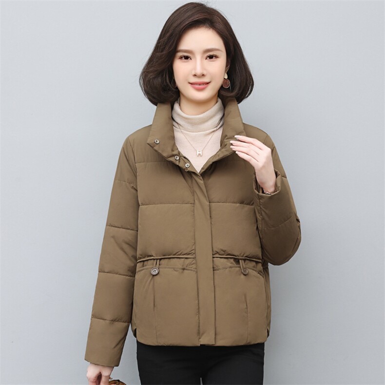 2022年冬季新款立领羽绒棉服女短款韩版休闲百搭棉衣短外套开衫潮,女装棉衣/棉服,简韵佳