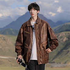 外景机动皮夹克品质皮衣A406JK8663P115，男装夹克，星座309（原A406）
