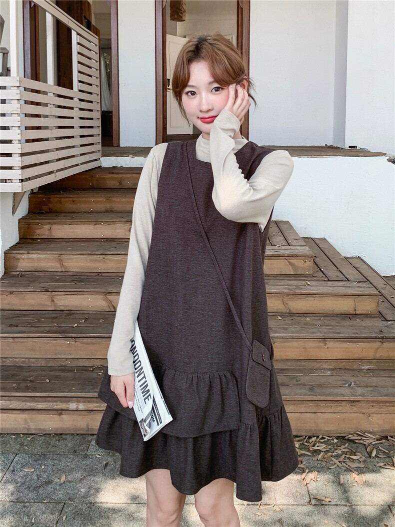 休闲减龄穿搭灰色背心连衣裙女2025春秋超火好看高级小众长裙套装，女装套装/套裙，浙宝212A
