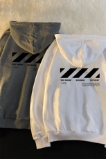 WY2128-P35加绒款-P40纯棉连帽卫衣男大码运动帽衫宽松薄外套男，男装卫衣，电商A040