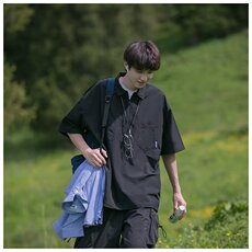 青春流行短袖帅气气质夏季标准潮潮牌潮流POLO衫港风新款2026男，男装T恤，星座506A