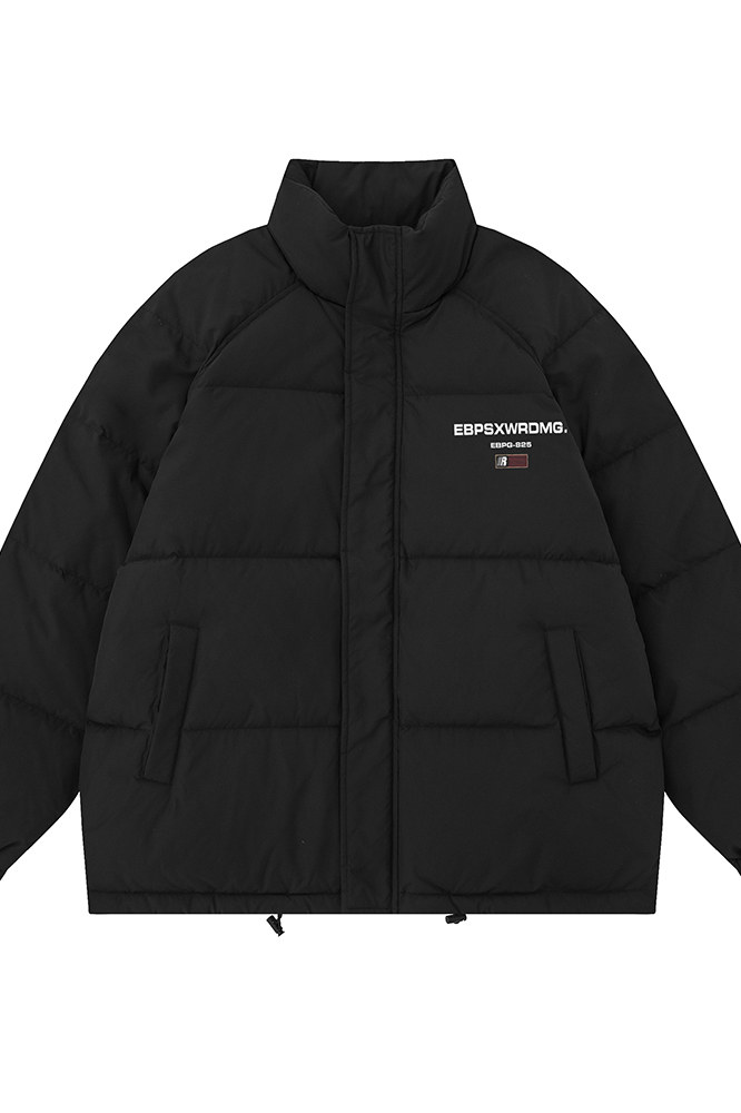 白底23冬季百搭宽松字母印花潮流棉服外套TPMY63701TP75控128,男装棉衣,电商A268-1