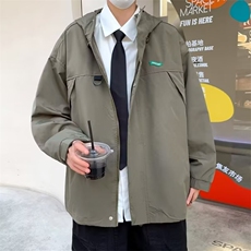 冲锋衣男秋季日系少年感潮牌高级感夹克高街工装外套W5022/P58，男装夹克，星座506