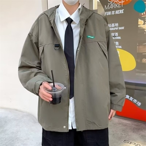 冲锋衣男秋季日系少年感潮牌高级感夹克高街工装外套W5022/P58图片
