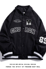 白底23春季新款hiphop炸街设计感ins潮流翻领夹克外套G721P65控88，男装夹克，电商A247-1