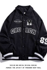 白底23春季新款hiphop炸街设计感ins潮流翻领夹克外套G721P65控88图片