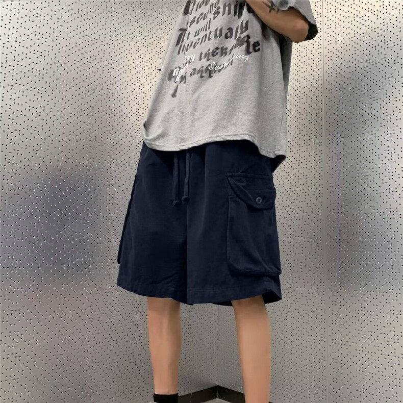 夏季透气纯棉高品质休闲宽松口袋短裤DK922p38,男装牛仔裤,星座1013