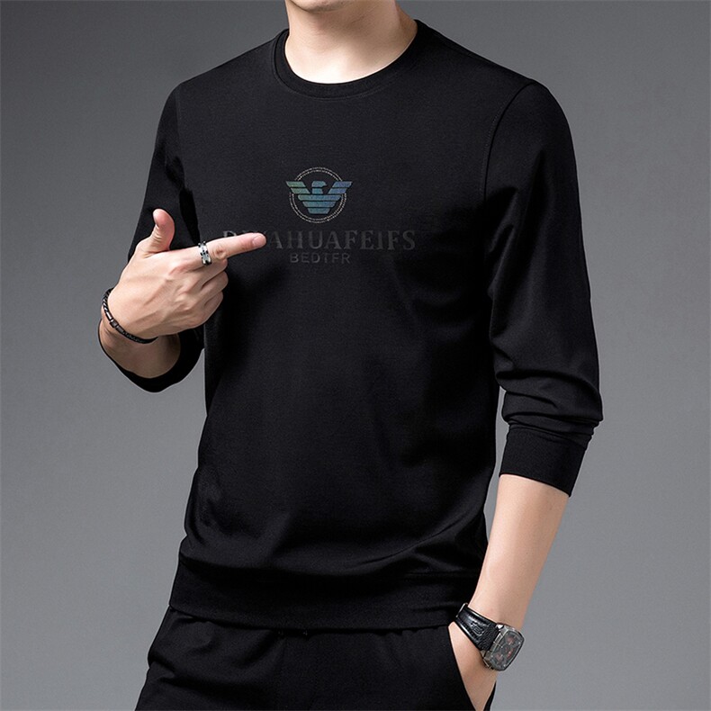 SA9608钱塘2020-2中青年男士纯色百搭圆领时尚休闲简约卫衣P62,男装卫衣,钱塘207-2