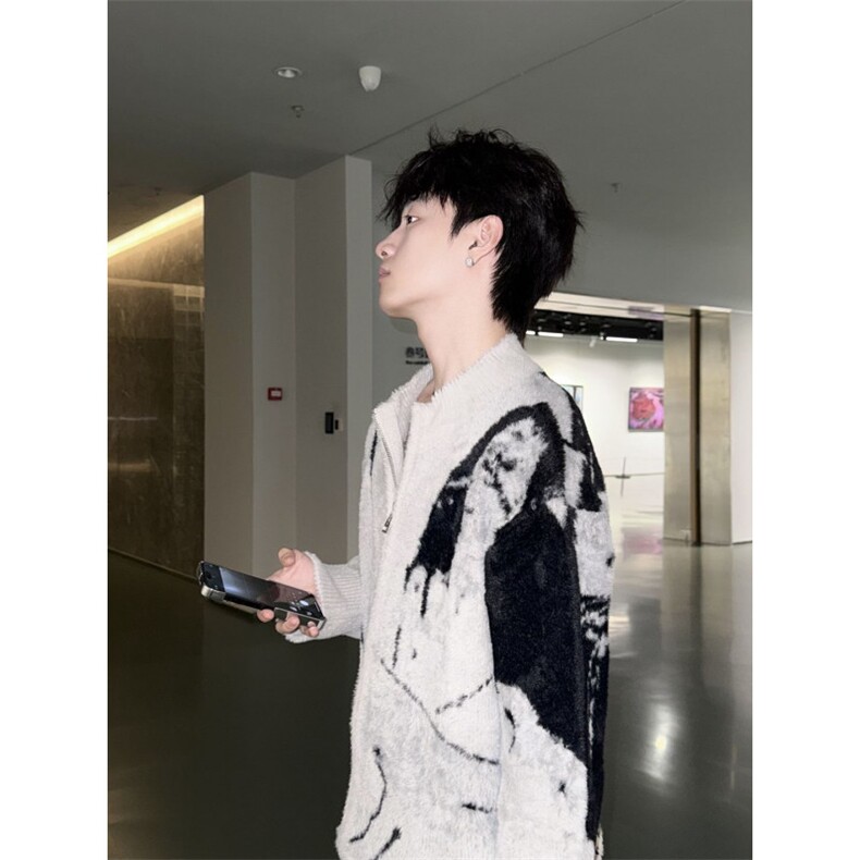 【有货】cleanfit撞色毛衣男高级痞帅开衫针织衫B06LL-特P68,男装针织衫/毛衣,星座1007（原301D）
