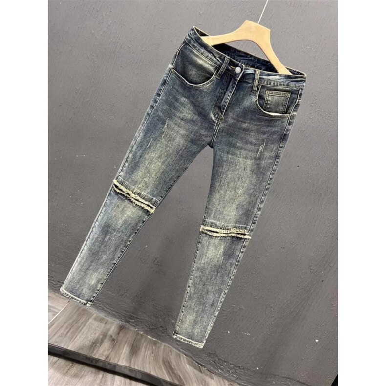 1506-1/KK8241/P48高端水洗牛仔裤男潮牌春秋修身小脚裤子百搭,男装牛仔裤,星座1506-1