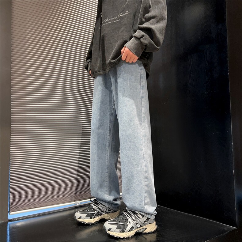 特P30抽绳牛仔裤纯色基础休闲裤882-P30,男装牛仔裤,星座205-1