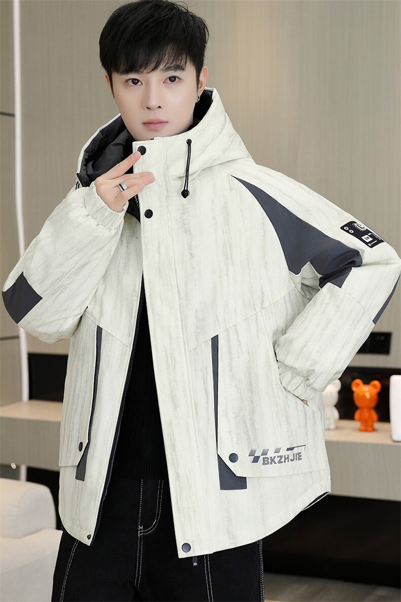 秋冬男式加绒加厚夹克男时尚派克服加厚棉衣男外套MY8650-P93,男装夹克,星座310B-3